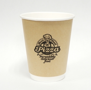 二重耐熱紙コップ印刷8ozクラフト